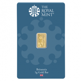 1 g lingot d'or - Britannia, The Royal Mint 999.9