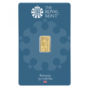 1 g lingot d'or - Britannia, The Royal Mint 999.9