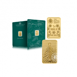 1 g aukso luitas - Christmas, The Royal Mint 999.9