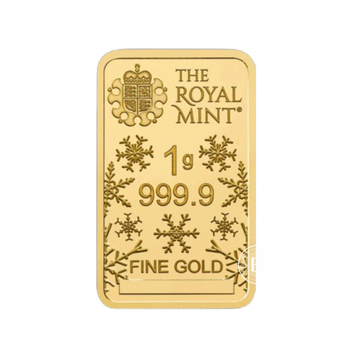 1 g Goldbarren - Christmas, The Royal Mint 999.9