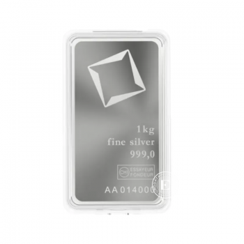 1 kg silver bar Valcambi 999.0 (minted)