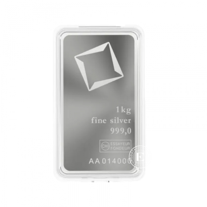 1 kg lingot d'argent Valcambi 999.0 (minted)