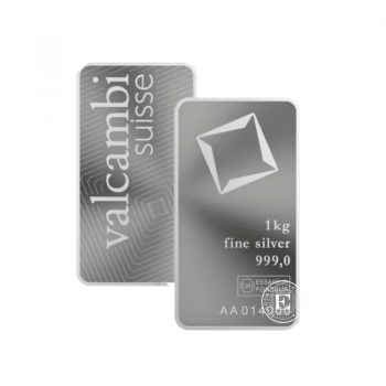 1 kg silver bar Valcambi 999.0 (minted)