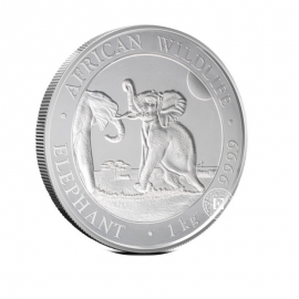 1 kg silver coin The African wildlife - Elephant, Somalia 2024