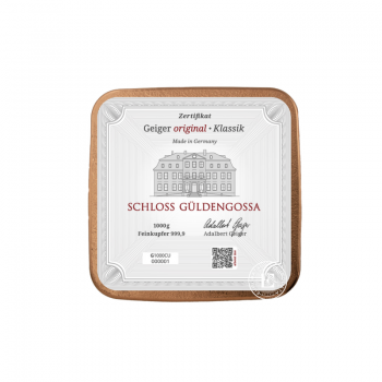 1 kg vario luitas, Geiger Edelmetalle 999.9