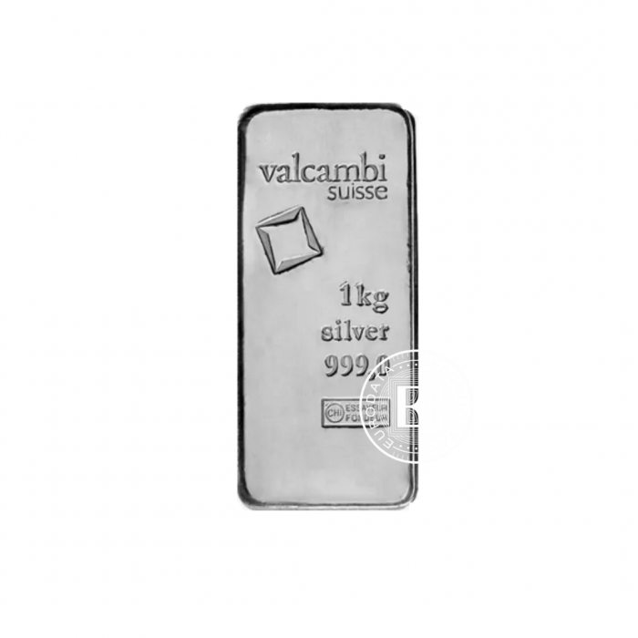 1 kg lingot d'argent Valcambi 999.0  (casted)