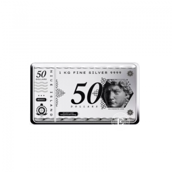 1 kg sidabrinė moneta - luitas Silver Note Pressburg Mint 999.9