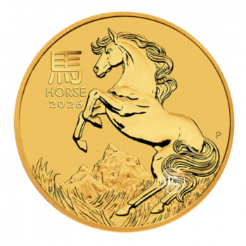 1 oz (31.10 g) auksinė moneta Lunar III - Arklio metai, Australija 2026
