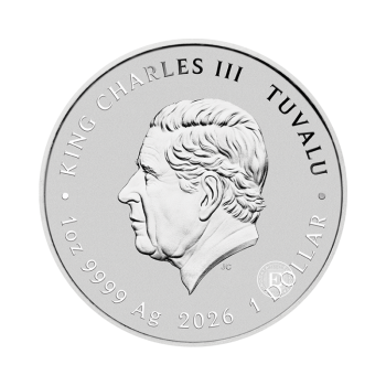 1 oz (31.10 g) sidabrinė moneta Kopa, Tuvalu 2026