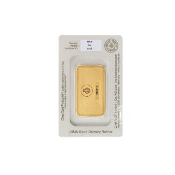 1 oz (31.10 g)  lingot d'or, C.Hafner 999.9