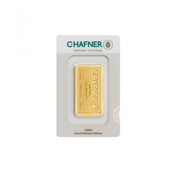 1 oz (31.10 g)  lingot d'or, C.Hafner 999.9