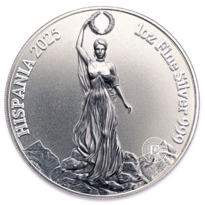 1 oz (31.10 g) srebrna moneta Hispania, Niue 2025