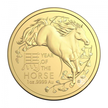 1 oz (31.10 g) auksinė moneta Arklio metai - (LUNAR RAM), Australija 2026