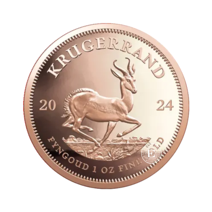 1 oz (31.10 g) Krugerrand investicinė auksinė moneta, Pietų Afrika 917 (atsitiktiniai metai)
