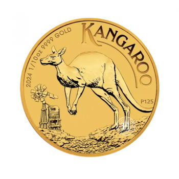 1/10 oz (3.11)  złota moneta Kangaroo, Australia 2024