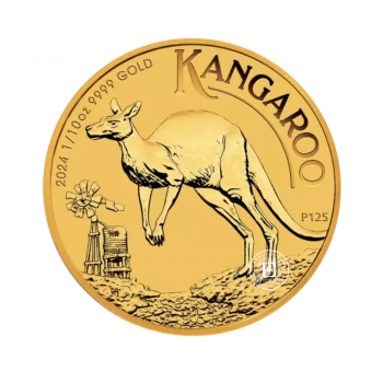 1/10 oz (3.11) auksinė moneta Kengūra, Australija 2024