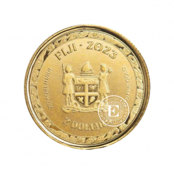 1/10 oz (3.11 g) auksinė moneta Koi Fish, Fidžis 2023