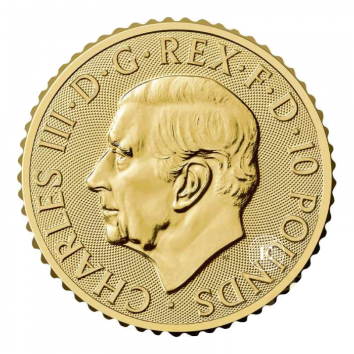 1/10 oz (3.11 g) auksinė moneta Britų liūtas ir Amerikos erelis, Didžioji Britanija 2025