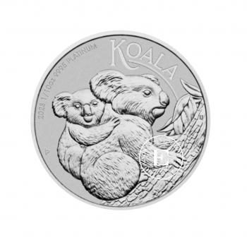 1/10 oz (3.11 g) platininė moneta Koala, Australija 2023