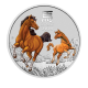 1/4 oz (7.78 g) sidabrinė spalvota moneta kortelėje  Lunar III - Arklio metai, Australija 2026