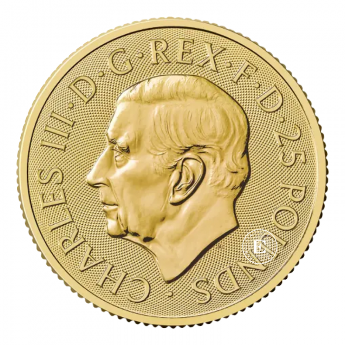 1/4 oz (7.78 g) auksinė moneta Britų liūtas, Didžioji Britanija 2025