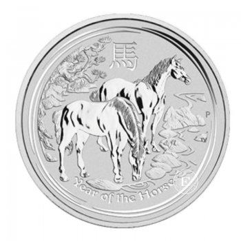 1/2 oz (15.55 g) sidabrinė moneta Lunar II - Arklio metai, Australija 2014