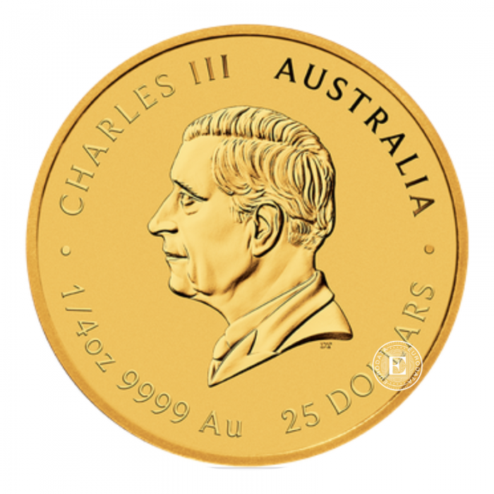 1/4 oz (7.78 g) auksinė moneta Lunar III - Arklio metai, Australija 2026