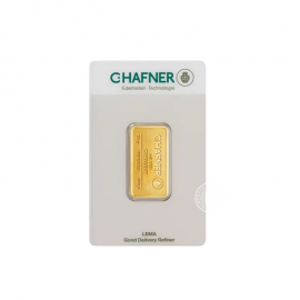 10 g investicinio aukso luitas, C.Hafner 999.9