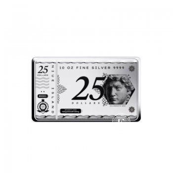 10 oz (311 g) sidabrinė moneta - luitas Pressburg Mint 999.9