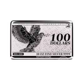 10 oz (311 g) piece d'argent - lingot Pax, Pressburg Mint 999.9