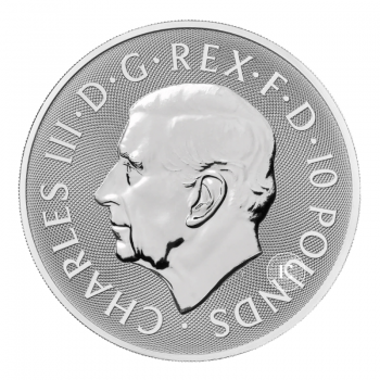 10 oz (311 g) sidabrinė moneta Tudor Beasts - Greyhound of Richmond, Didžioji Britanija 2025