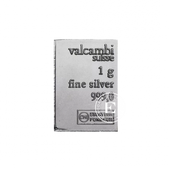 100 x 1 g sidabro luitai CombiBar Valcambi 999.0 
