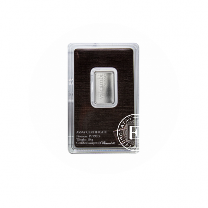 10 g sztabka platyny Valcambi 999.5