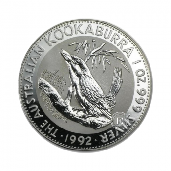 1 oz  (31.10 g) silver coin Kookaburra, Australia 1992