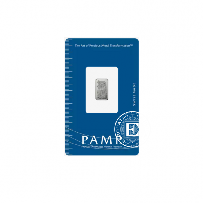 1 g Platinbarren Fortuna PAMP 999.5