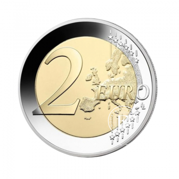 2 Eur moneta Tiuringija - The Wartburg in Eisenach - G, Vokietija 2022