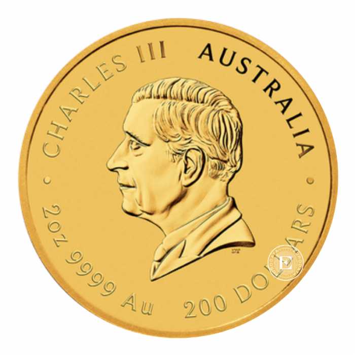 2 oz (62.20 g) auksinė moneta Lunar III - Arklio metai, Australija 2026