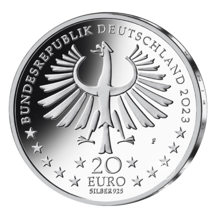 20 Eur (16.65 g) sidabrinė proginė moneta, Vokietija (atsitiktiniai metai)