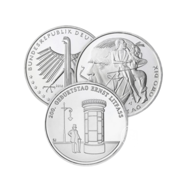 20 Eur (16.65 g) sidabrinė proginė moneta, Vokietija (atsitiktiniai metai)