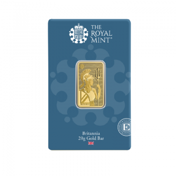 20 g gold bar - Britannia, The Royal Mint 999.9