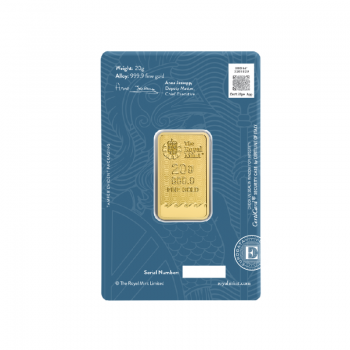 20 g gold bar - Britannia, The Royal Mint 999.9