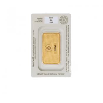 20 g gold bar, C.Hafner 999.9