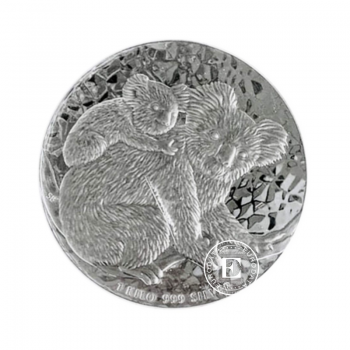 1 kg sidabrinė moneta Australijos Koala, Australija 2008