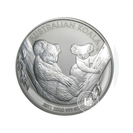 1 kg Silbermünze Australien Koala, Australia 2014