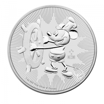 1 oz (31.10 g) silbermünze Disney - Steamboat Willie, Niue 2017