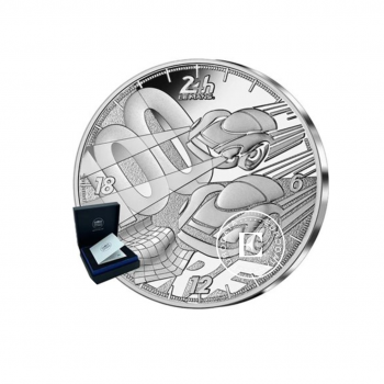 10 Eur (22.20 g) sidabrinė PROOF moneta 24 valandų Le Mano lenktynės, Prancūzija 2023 (su sertifikatu)