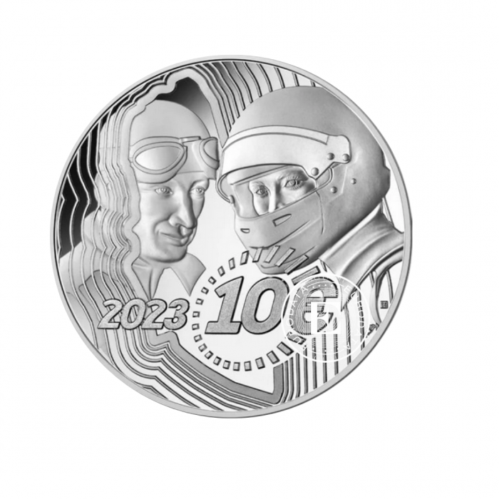 10 Eur (22.20 g) srebrna PROOF moneta 24h Le Mans, Francja 2023 (z certyfikatem)