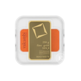 250 g gold bar of Valcambi 999.9