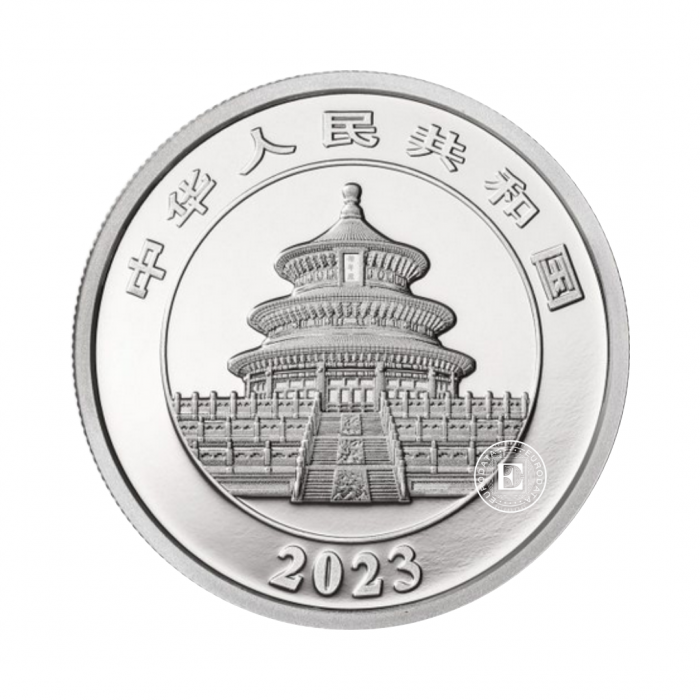 30 g Platinmünze Panda, China 2023 (mit Zertifikat)
