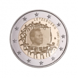 2 Eur moneta ES vėliavos 30-metis, Liuksemburgas 2015